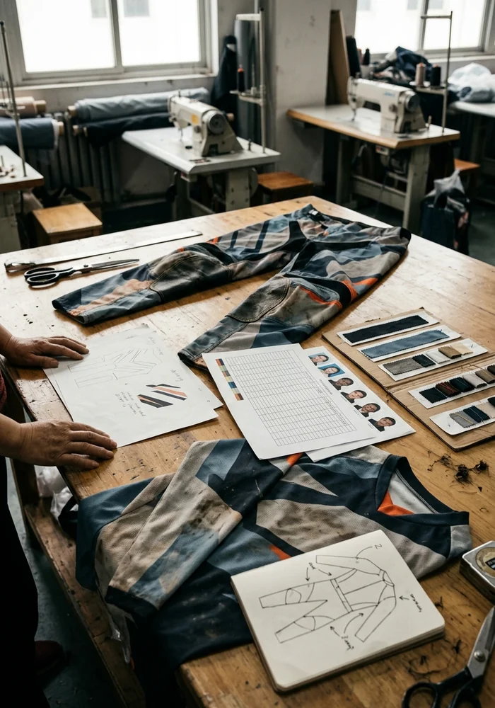 A roster, artwork and sponsor list laid out ready to send