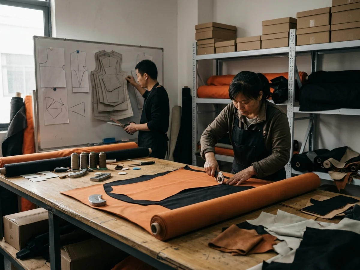 The pattern room, the first stop on a factory visit