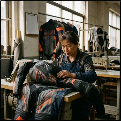 Fire-retardant racing suit with team branding