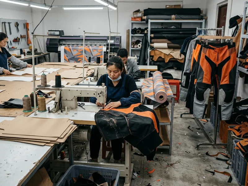 Pattern room, print room and leather workshop in one walk-through