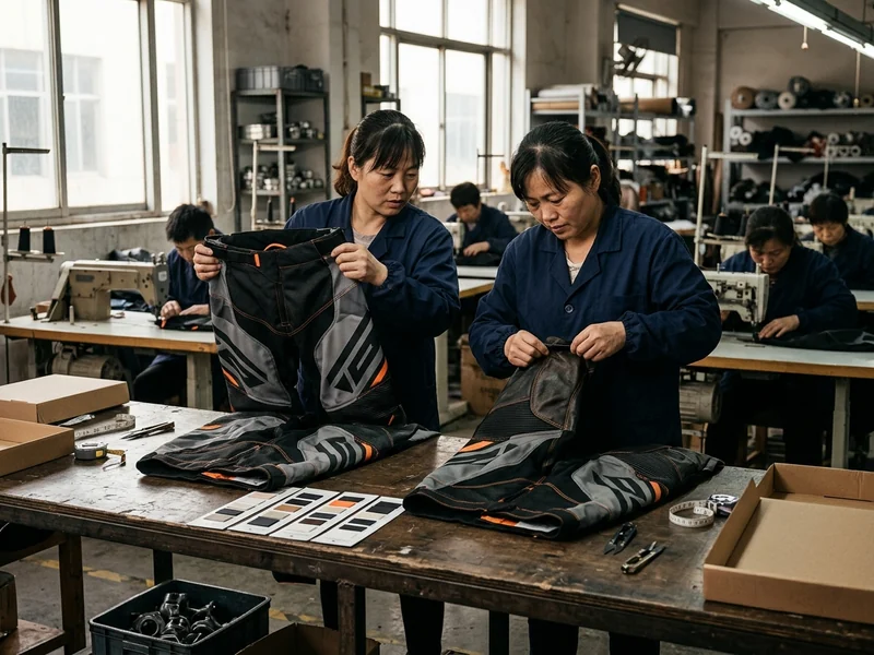 Sample, size-run set and inspection on the line