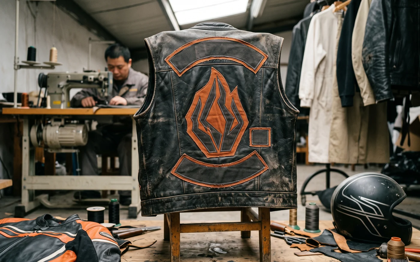 A cowhide club vest that has moulded to its wearer over a season