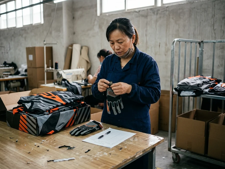 Every piece checked before packing at the finishing table