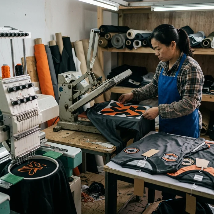 Embroidery and heat transfer decoration