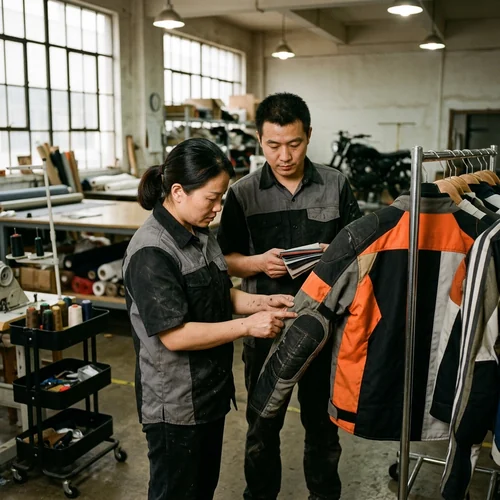Dealership staff apparel on the showroom floor