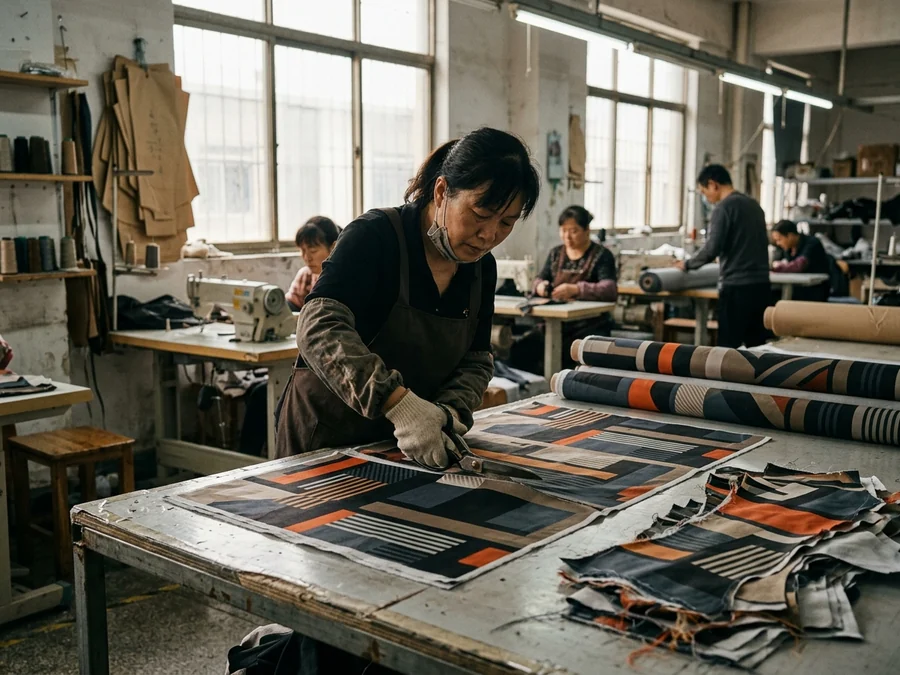 Rider names, numbers and sponsor logos placed on the pattern pieces in the layout