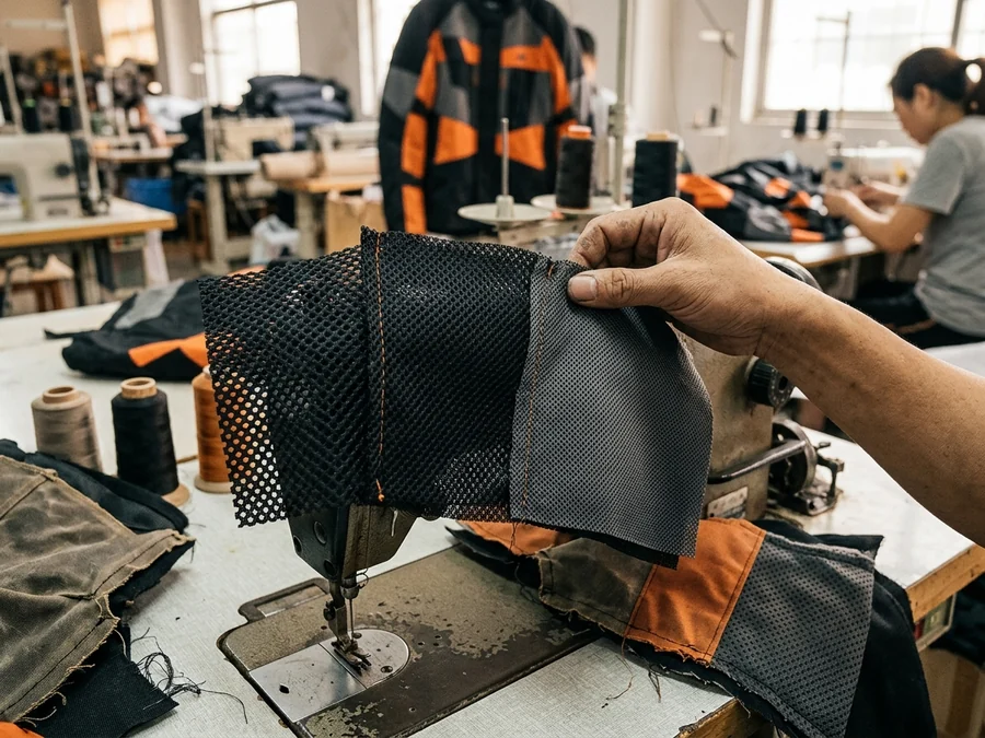 A tight mesh panel used where a panel is exposed