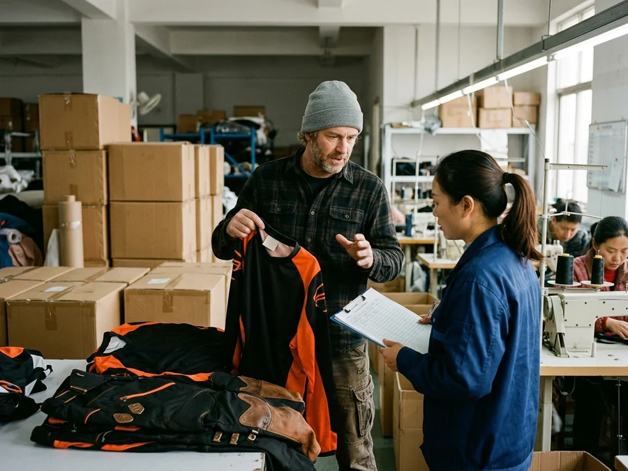 Fleet buyer re-ordering the middle sizes of a riding kit