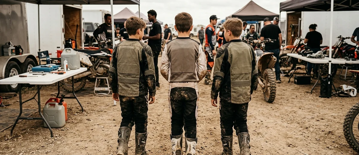 Junior squad from behind with names and numbers on the youth jerseys